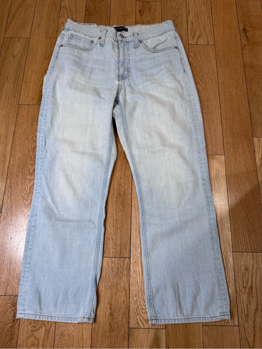 J. Crew Mercantile Wide Leg Light Wash Straight Women’s Jeans 28